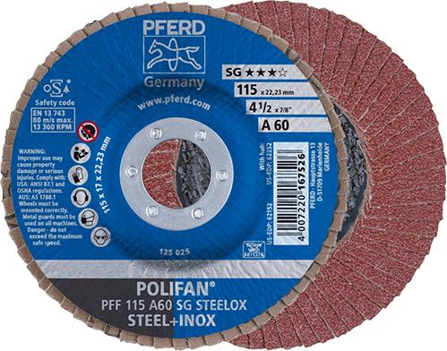 Imagen del producto Disco abrasivo de láminasA 40SG recto 115mm K40 Pferd