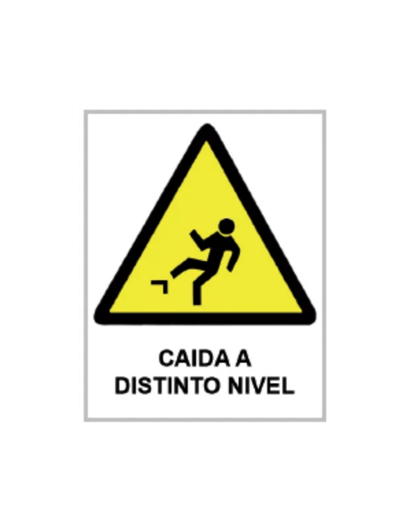 Imagen del producto CARTEL PVC 40X30 CAIDA DISTINTO NIVEL