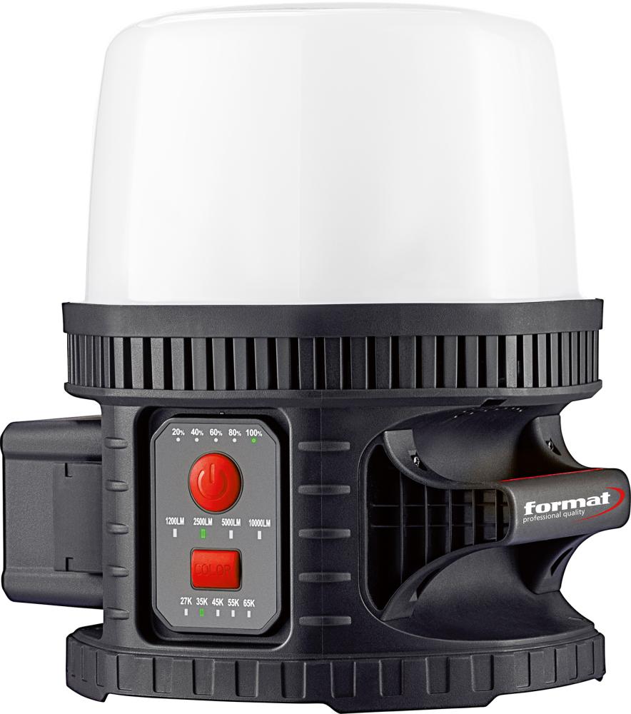 Imagen de LUZ ROTATIVA CON BATERÍA IP65 SISTEMA MULTIBATERÍA1000-10000LUMEN FORMAT