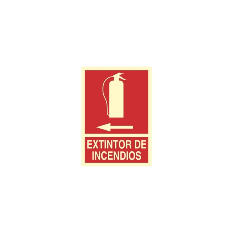 Imagen del producto CARTEL PVC 21X29 FOTOLUM. EXTINTOR