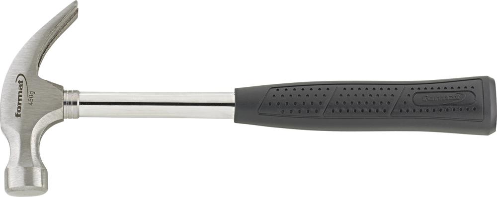 Imagen de MARTILLO DE UÑA CON MANGOTUBO ACERO 450G FORMAT