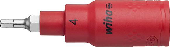 Imagen del producto Punta para destornillador3/8" hembrahexagonal VDE 4x75mm Wiha