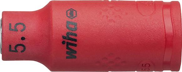 Imagen del producto Pieza llave de vaso hexagonal 1/4" 5,5mm VDE Wiha