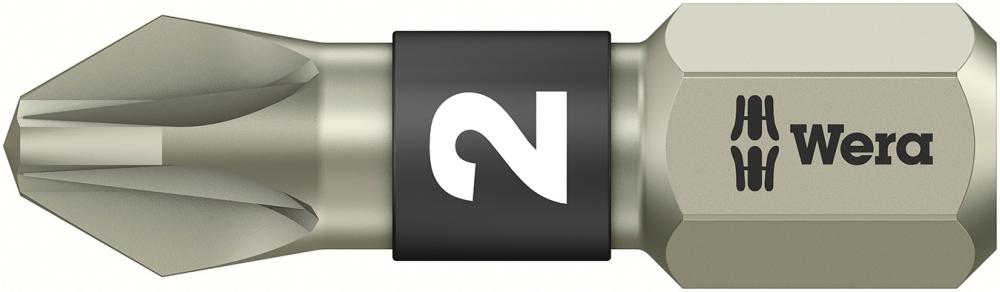 Imagen de PUNTA INOXIDABLE 1/4" DIN3126C6,3 PZ2X25MM WERA