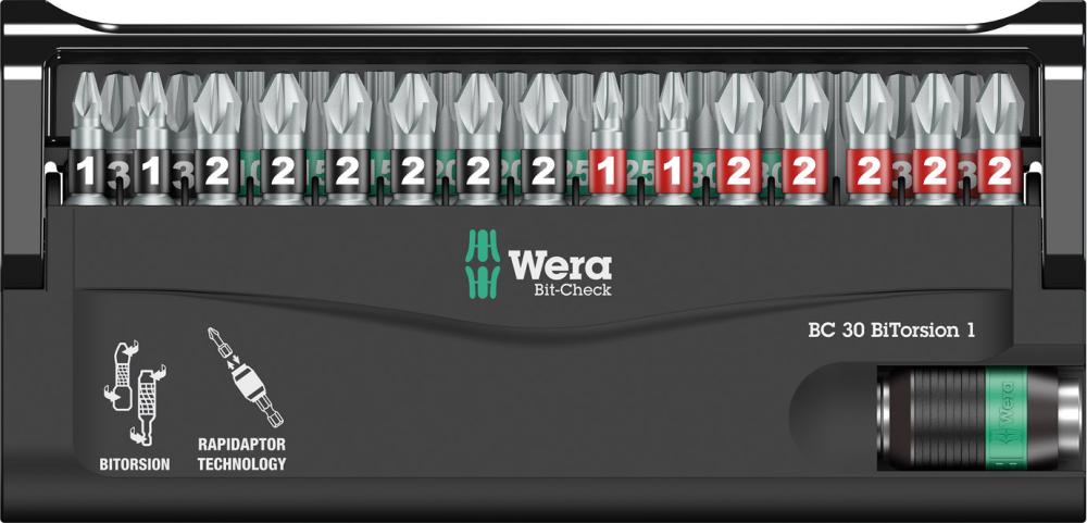 Imagen del producto Jgo puntas Bit-Check 30 BiTorsion 1 Wera