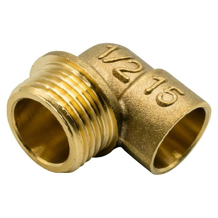 Imagen del producto CODO LATON ROSCA MACHO 1/2" SOLDAR 15MM