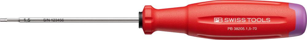 Imagen de DESTORNILLADOR HEMBRA HEXAGONAL 1,5X70MM SWISSGRIP EVO PB SWISS