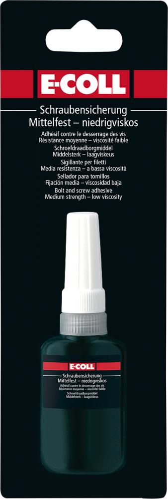 Imagen del producto Sujeción del tornillo resistencia y viscosidad medias 10ml E-COLL