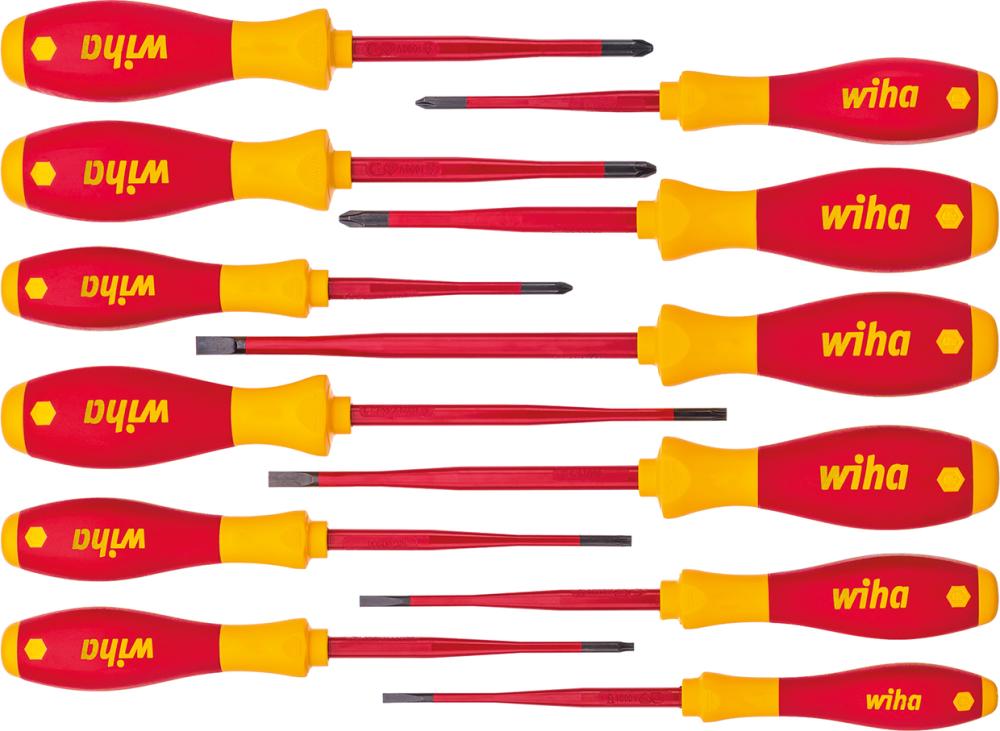 Imagen del producto Juego de destornilladoresVDE 12 pzas. slimFix Wiha