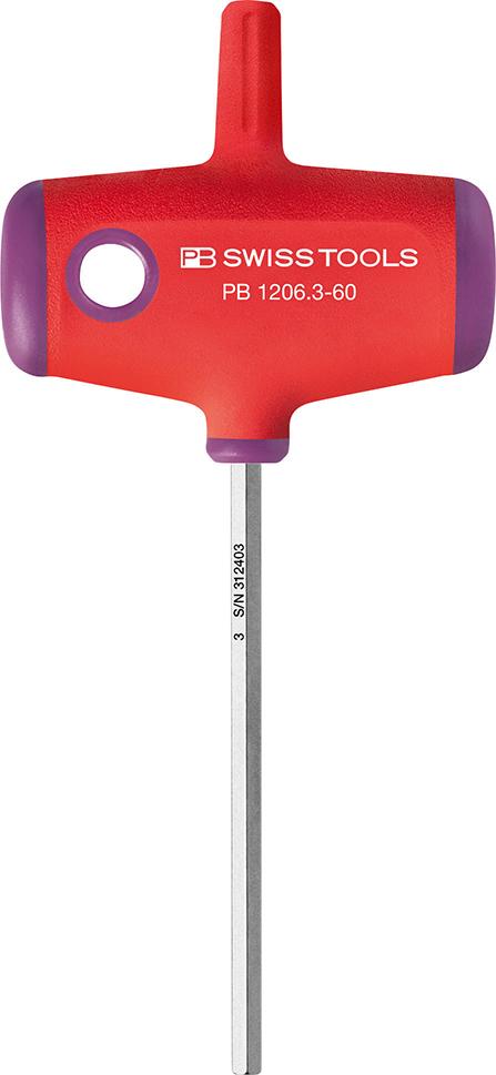 Imagen de DESTORNILLADOR MANGO EN T3X60MM PB SWISS TOOLS