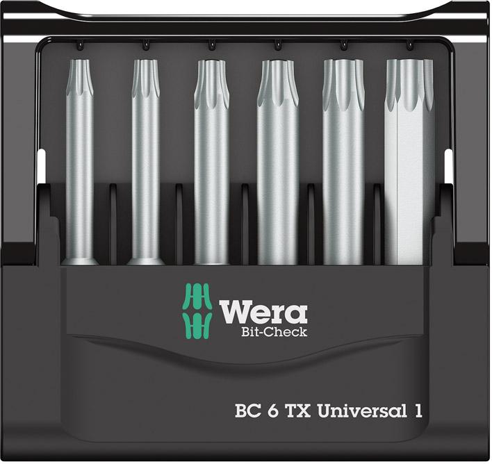 Imagen del producto Jgo puntas Bit-Check 6 TXuniversal 1 Wera