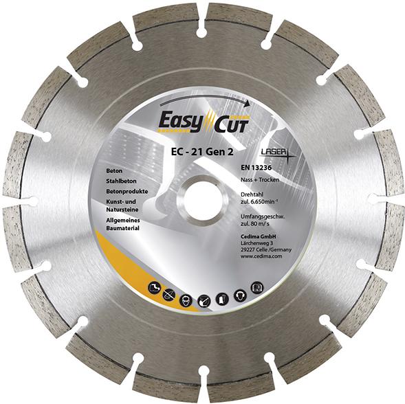 Imagen del producto Disco corte de diamante EC-21.2 125x2,1x12x22,23mm CEDIMA