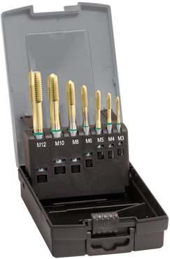 Imagen de MACHOS ROSCAR A MÁQUINA, JUEGO DIN371 HSSE TIN TIPO UNI FORMA B M3-M12 GÜHRING