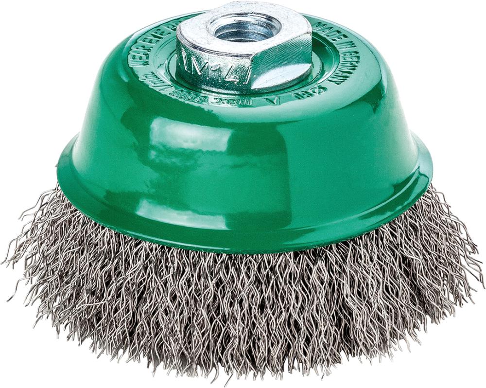 Imagen del producto Cepillo de copa V4A M14 ondulado 65x0,3mm Lessmann
