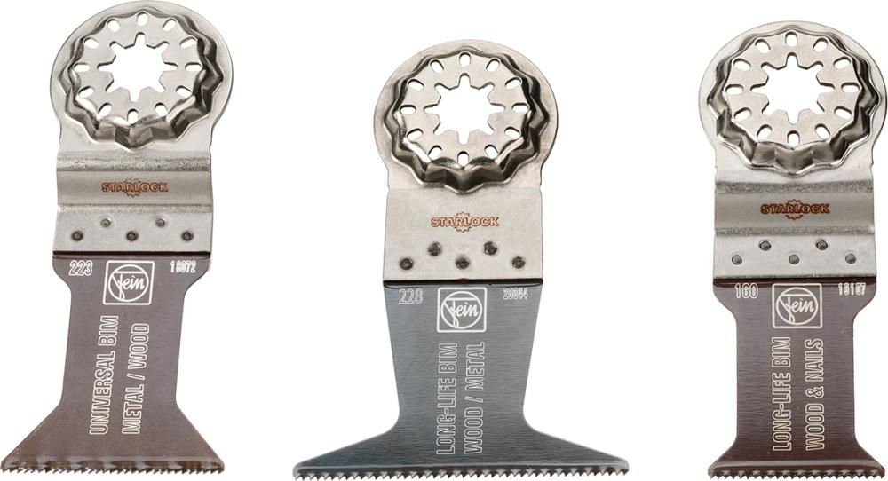 Imagen del producto Juego de accesorios Multimaster E-Cut Combo Starlock Fein 3 piezas Wood and Metal