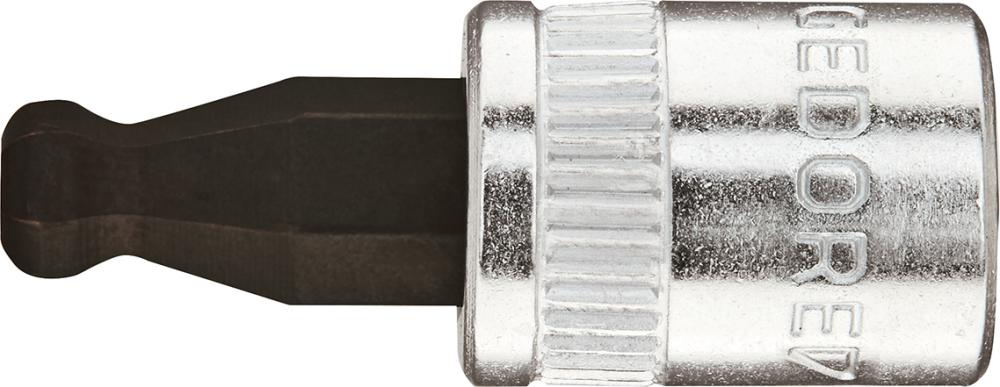 Imagen de PUNTA PARA DESTORNILLADOR1/4" HEMBRA HEX CON CABEZA ESFÉRICA 4X28MM GEDORE