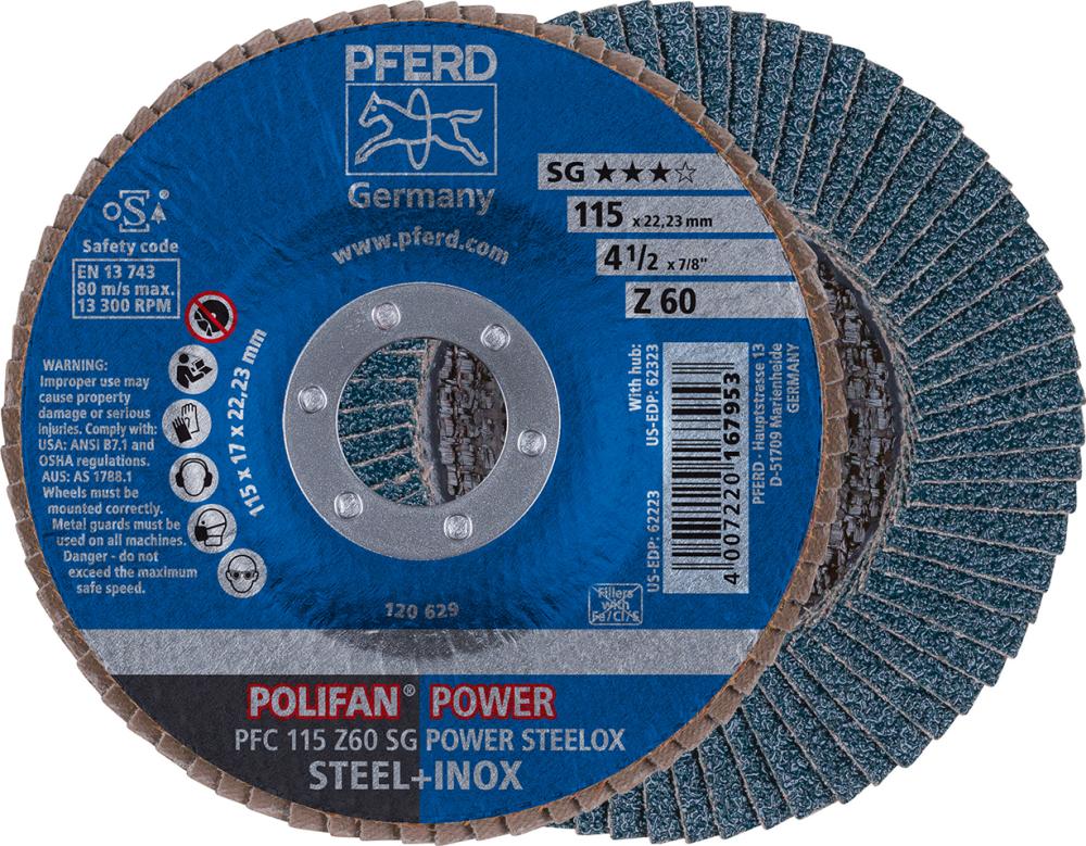 Imagen del producto Disco abrasivo de láminasZ 60SGP POWER 115mm K60 Pferd