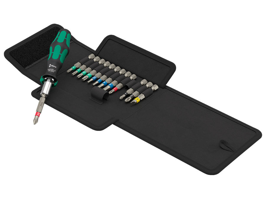 Imagen del producto JUEGO DESTORNILLADOR CARRACA 14 PZAS 838 RA-R-M
