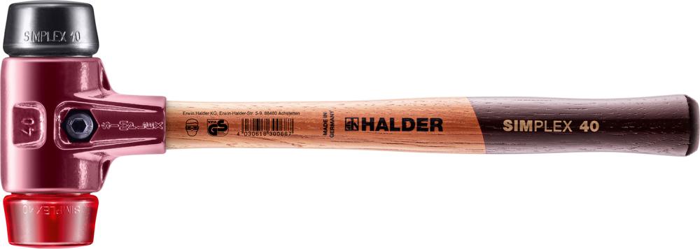Imagen del producto Martillo de superficie blanda SIMPLEX goma/plástico 40mm HALDER