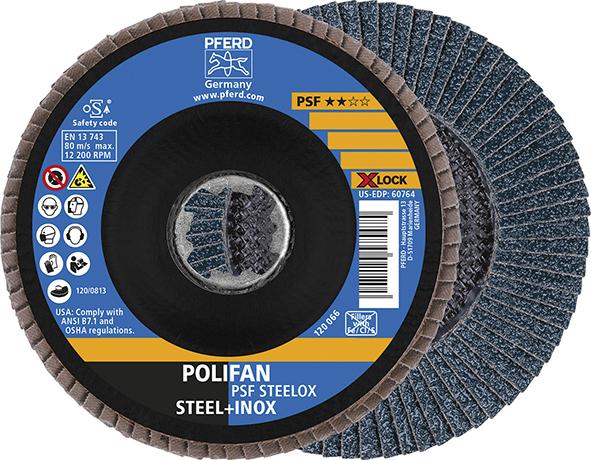 Imagen del producto Disco abrasivo de láminasX-LOCK STEELOX K40PSF 115mm Pferd