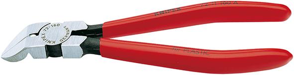 Imagen de CORTAALAMBRES PARA PLÁSTICO ACODADO 45º 160MM KNIPEX