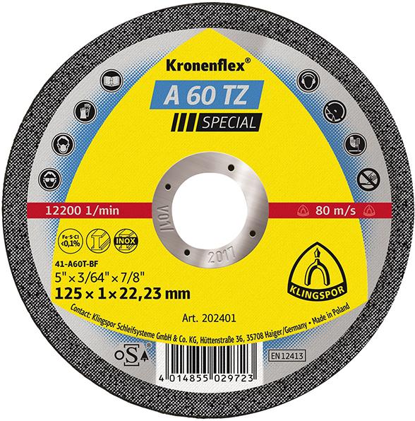 Imagen de DISCO CORTE RECTO A60TZ 115X1MM KLINGSPOR