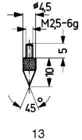 Imagen de CALIBRE DE MEDICIÓN MD TIPO 13/45º KÄFER