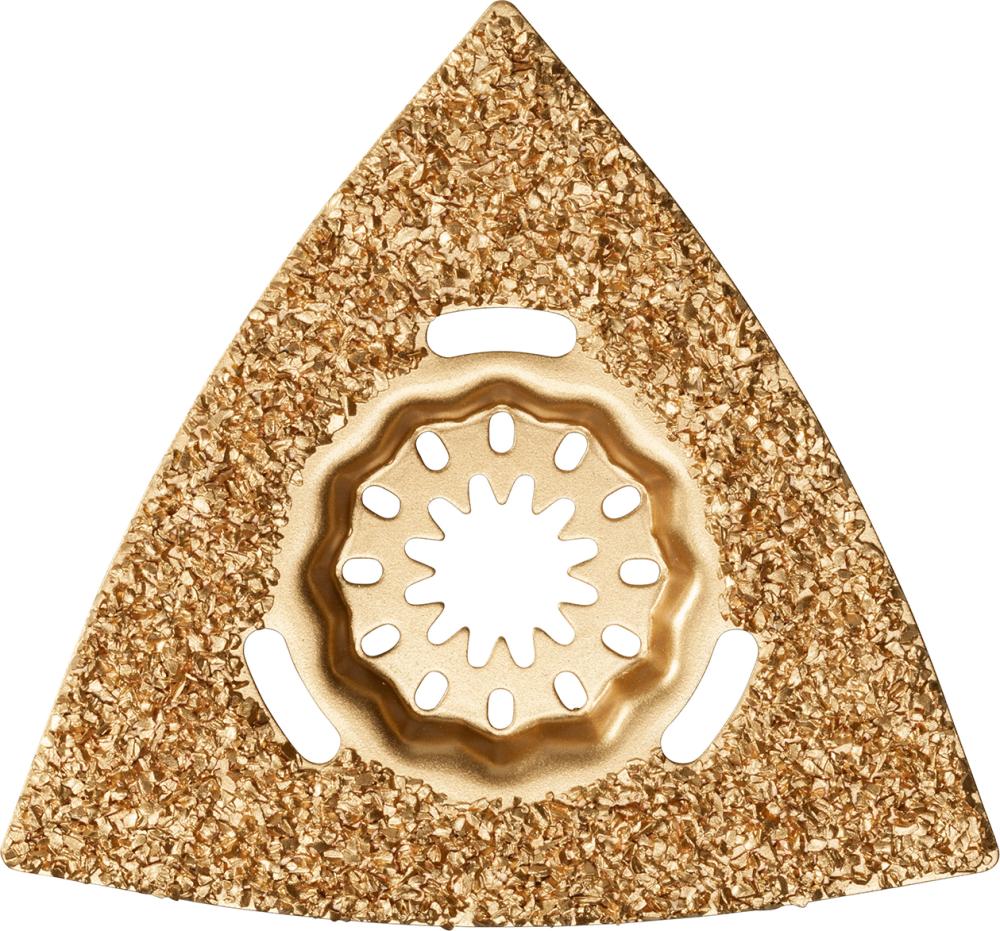 Imagen de ESCOFINA DE METAL DURO TRIANGULAR, PERFORADA 80MMFEIN U.E. = 1 UNIDAD STARLOCK