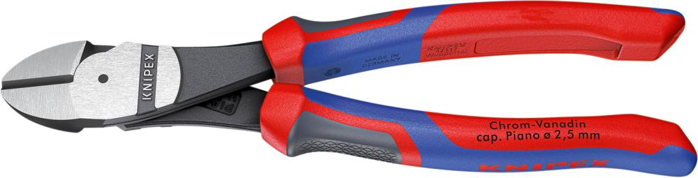 Imagen de CORTAALAMBRES FUERZA PULIDO C/ MANGO VARIOS COMPONENTES 180MM KNIPEX