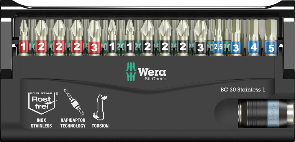Imagen del producto Jgo puntas Bit-Check 30 Stainless 1 Wera
