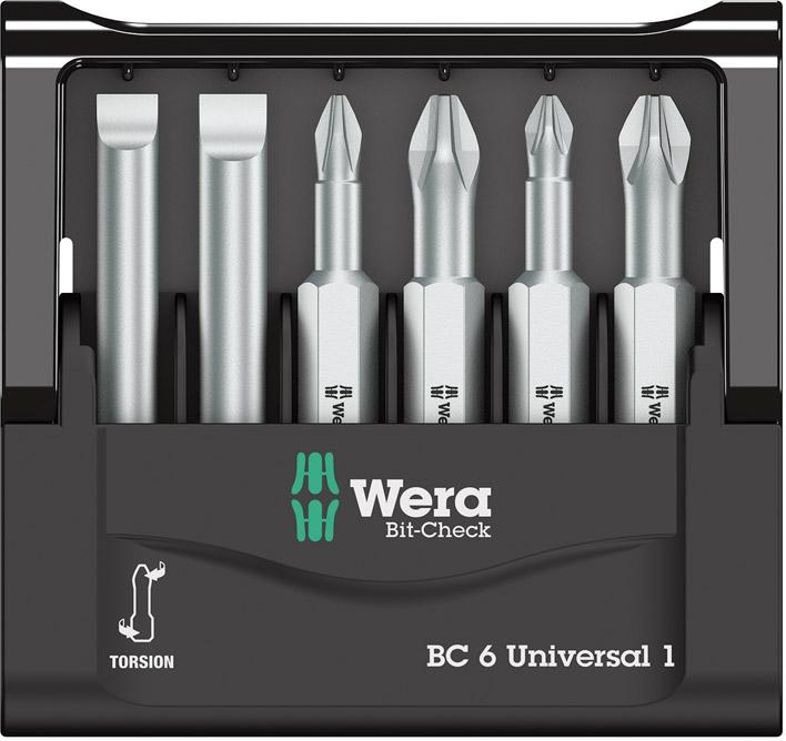 Imagen del producto Jgo puntas Bit-Check 6 universal 1 Wera