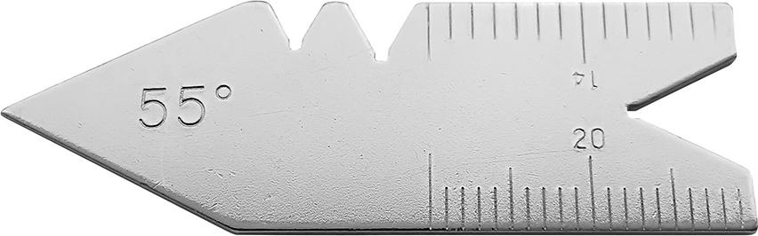 Imagen de CALIBRE DE ACERO DE ROSCATRIANGULAR 55º FORMAT