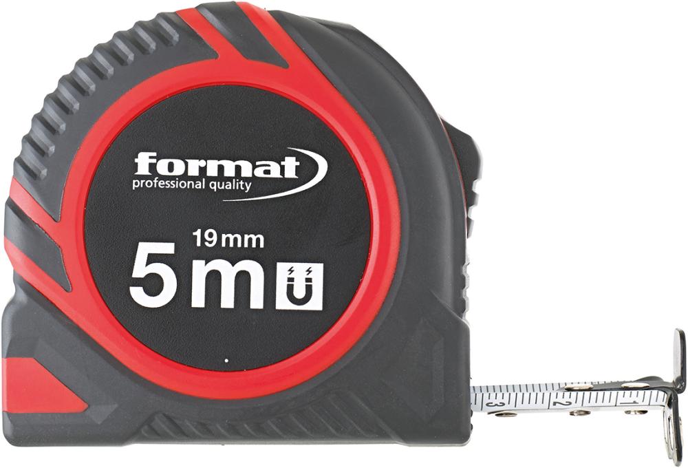 Imagen del producto Cinta métrica de bolsillo5mx19mm imán FORMAT