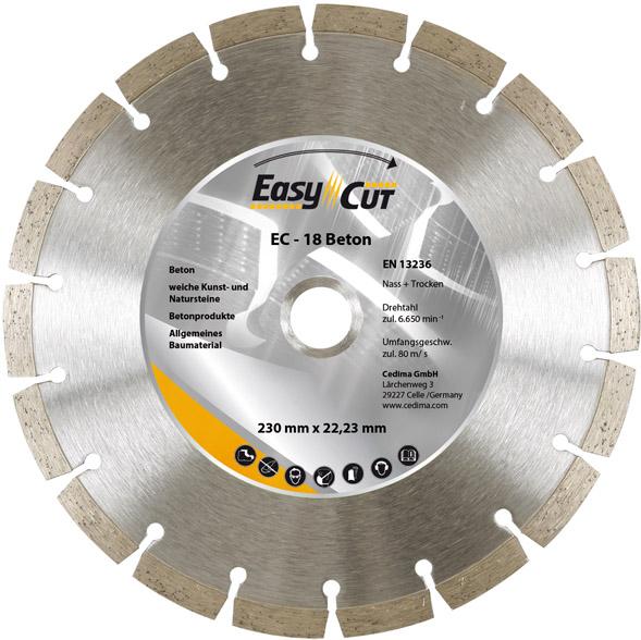 Imagen del producto Disco corte de diamante EC-18 115x1,9x10x22,23mm CEDIMA