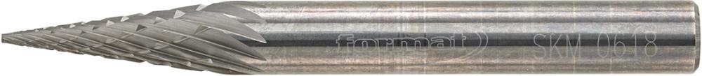 Imagen del producto Fresa c/ mango MD forma cónica apuntada 0618 C 6mm 6x18mm FORMAT