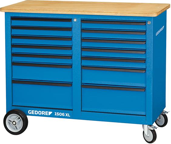 Imagen del producto Banco trabajo c/ruedas 14cajones 1250x550x985mm GEDORE