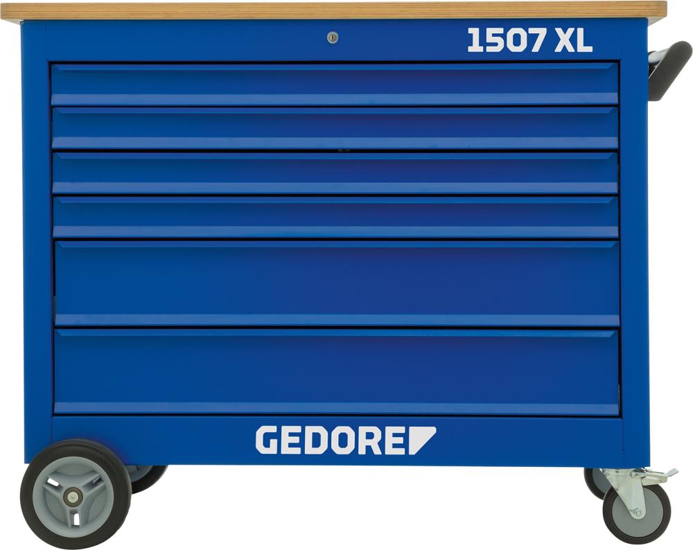 Imagen del producto Banco trabajo c/ ruedas 1507XL c/ 7 cajones 1250x550x985mm GEDORE