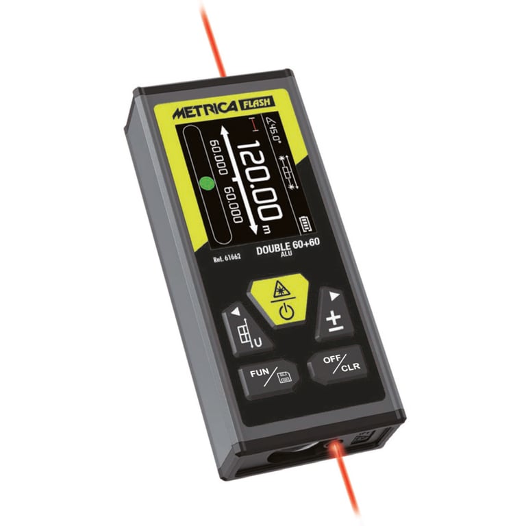 Imagen del producto MEDIDOR LASER DUAL 60 + 60 MTS