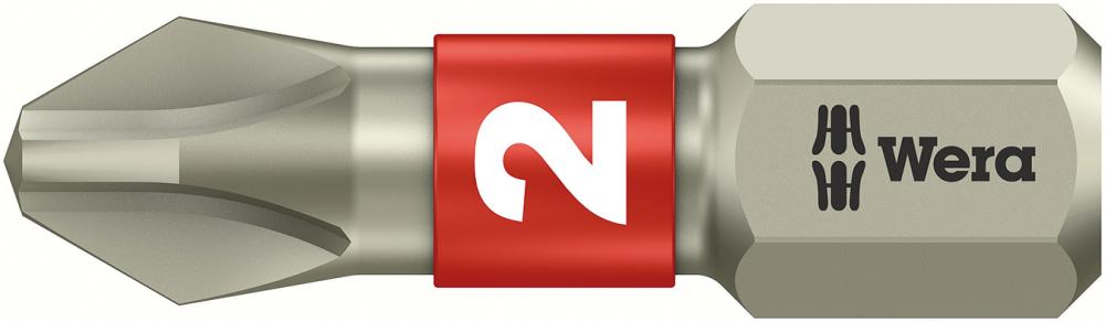 Imagen de PUNTA INOXIDABLE 1/4" DIN3126C6,3 PH2X25MM WERA