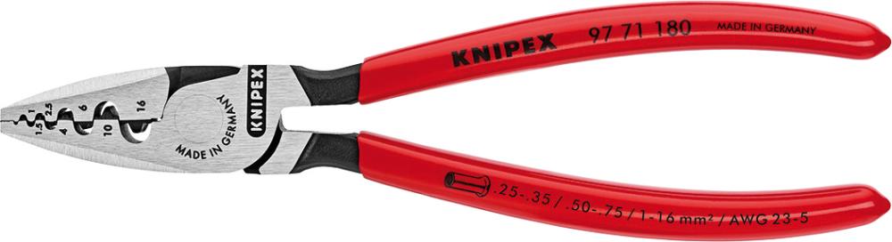 Imagen de ALICATES VIROLAS DE CABLEPULIDO 180MM QMM KNIPEX