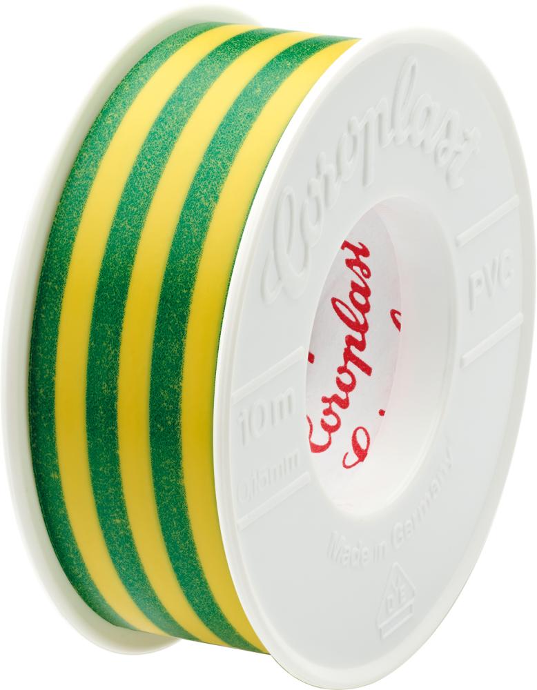 Imagen de CINTA AISLANTE 302 10MX15MM VERDE/AMARILLO COROPLAST