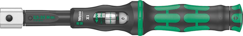 Imagen de LLAVE DINAMOMÉTRICA CLICK-TORQUE X 1 2,5- 25NM 9X12MM WERA