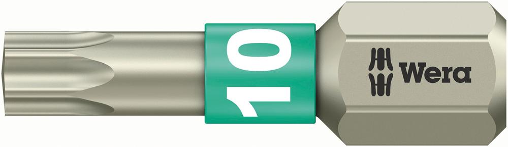 Imagen de PUNTA INOXIDABLE 1/4" DIN3126C6,3 T10X25MM WERA
