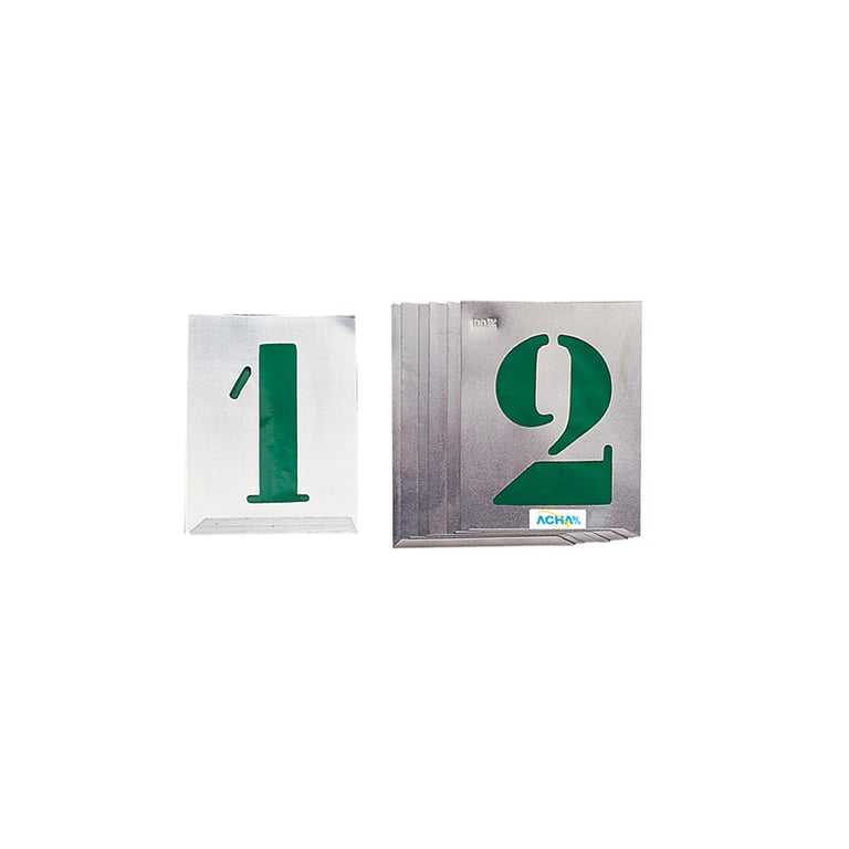 Imagen del producto JUEGO NUMERACION ROTULAR PINTAR 40MM 71X57MM CHAPA