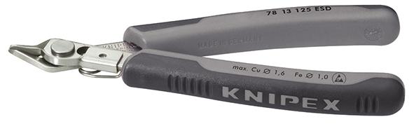 Imagen de CORTAALAMBRES ELECTRÓNICAESD V2A CON RECEPTOR 125MM KNIPEX