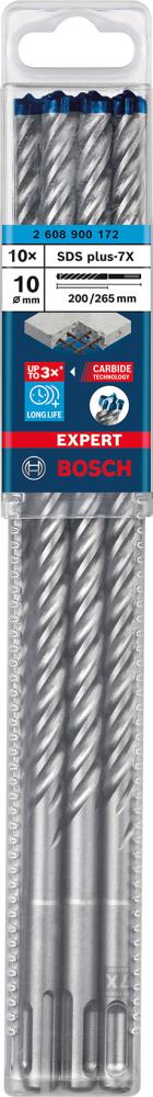 Imagen del producto Broca percut. SDS-plus 7x10x200x265mm 10St EXPERT Bosch