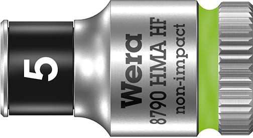 Imagen de VASO DE LLAVE DE VASO CONFUNCIÓN RETENCIÓN HEX LARGO 1/4" 5X MM WERA