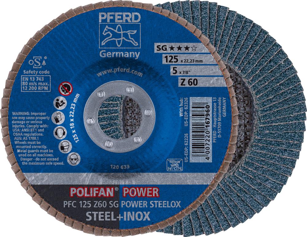 Imagen del producto Disco abrasivo de láminasZ 60SGP POWER 125mm K60 Pferd
