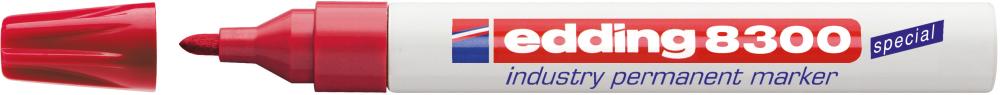 Imagen de MARCADOR PERMANENTE INDUSTRIAL 8300 ROJO EDDING