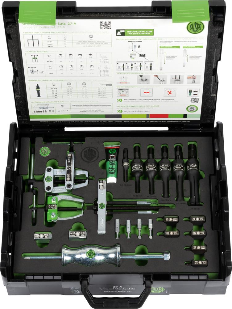 Imagen de JGO EXTRACTORES UNIVERSALEN MALETA ORGANIZADOR 8-40MM KUKKO